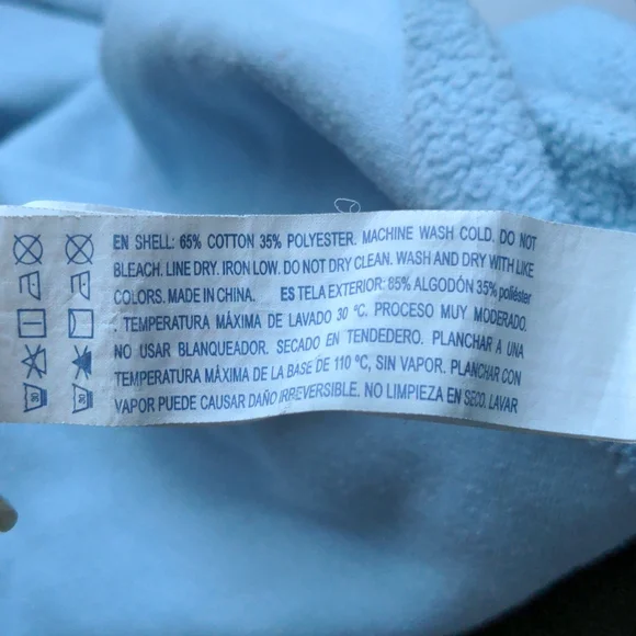 5/6T Cropped Baby Blue Hoodie Forever21 - Picture 8 of 8